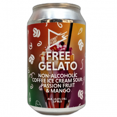 Browar Funky Fluid - Coffee Free Gelato: Passion Fruit & Mango 33cl