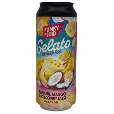 Funky Fluid – Gelato: Banana, Mango & Coconut Lassi 50cl