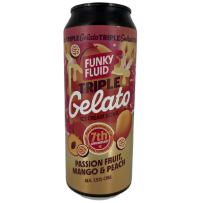 Funky Fluid – Triple Gelato: Passionfruit Mango & Peach 50 cl