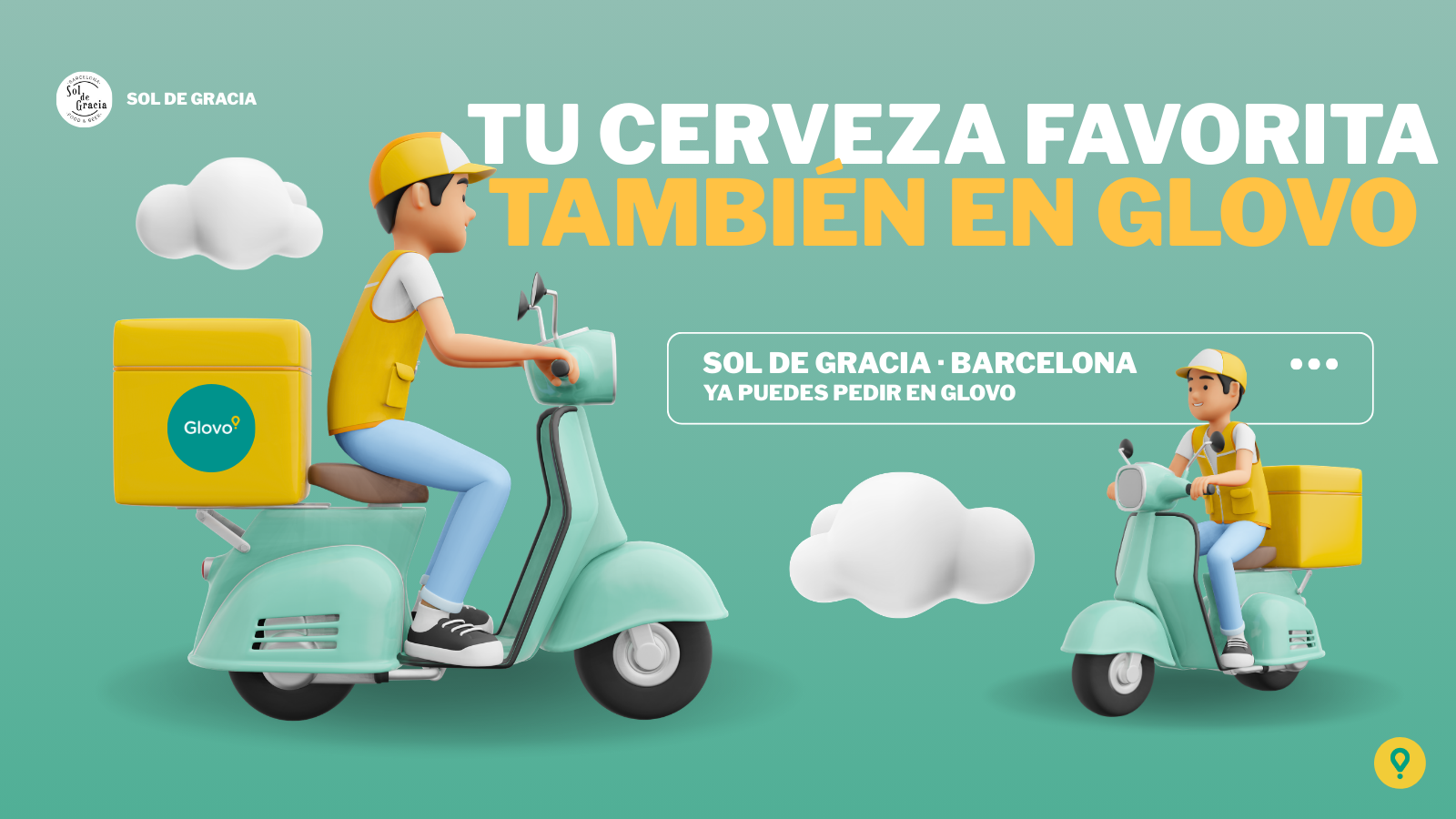 Yellow and Teal Modern Delivery Services Presentation (1600 x 900 пикс.)